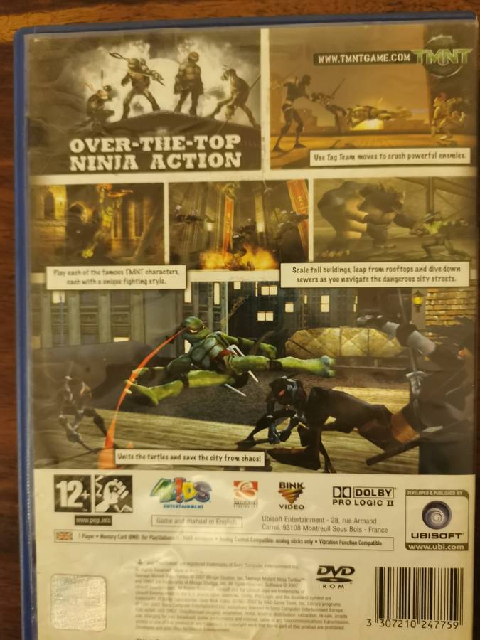 Rare TMNT game on PlayStation 2 - with Booklet