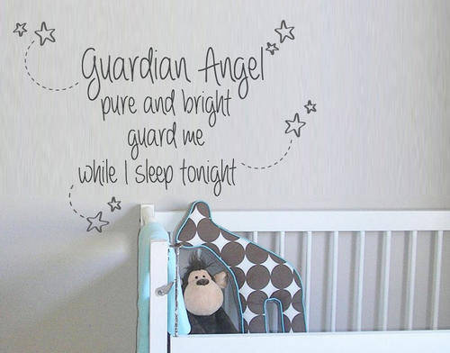 Babies and Childrens prayer vinyl wall art sticker for interior decorating for boys and girls