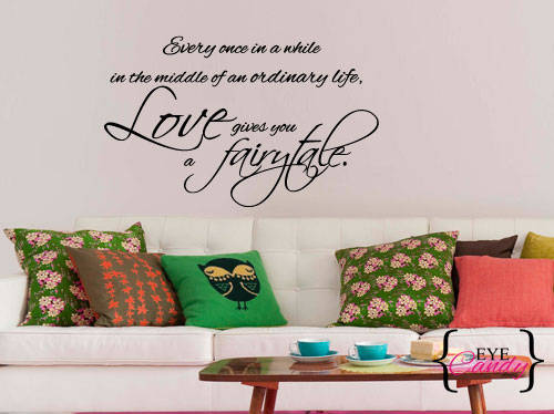 Fairytale Inspirational Vinyl Wall Art Quote Sticker Decal Vinyl Interior Decor