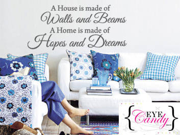 Hopes and Dreams quote Vinyl Wall Art Quote Sticker Decal Vinyl Interior Decor