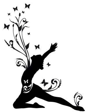 Gymnast decal interior decor Wall Art Sticker Decal Vinyl Tattoo