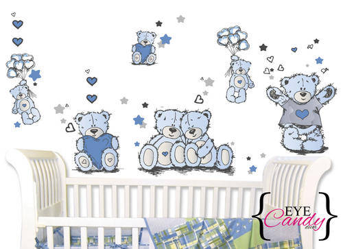Tatty teddy boys baby kids wall stickers- decal to decorate childrens room