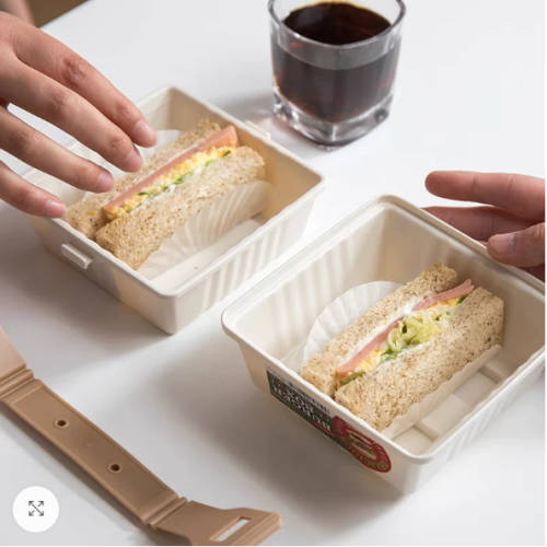 Square Hamburger Box Bento Lunch Box