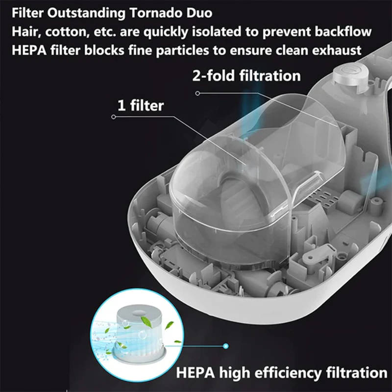 Anti-Dust Mite Vacuum Cleaner Uv Disinfection Steamer Cleaner