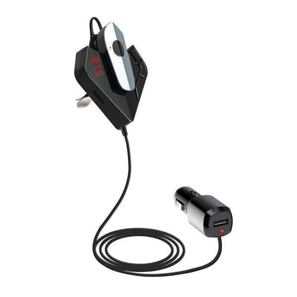 Bluetooth Hands-Free Headset With Car Charger And Car Mp3 Player