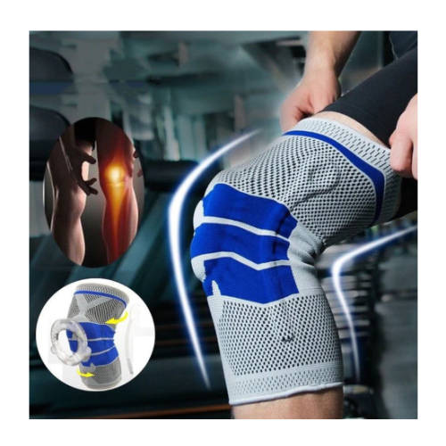 Protective Silicone Spring Knee Brace Sports Support Powerful Meniscal Compression Protection