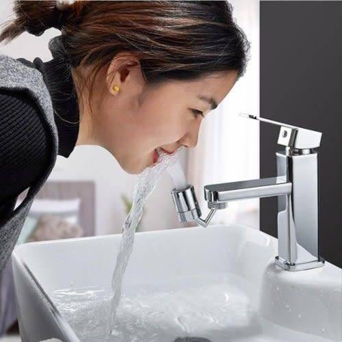 For Kitchen Bathroom Sink Splashproof Filtered Faucet 720 Swivel Outlet Faucet