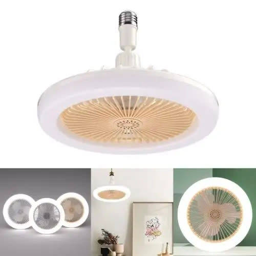 Led Ceiling Light With Fan 6500K Upgraded Ceiling Fan With Light Remote Control 360° Rotation