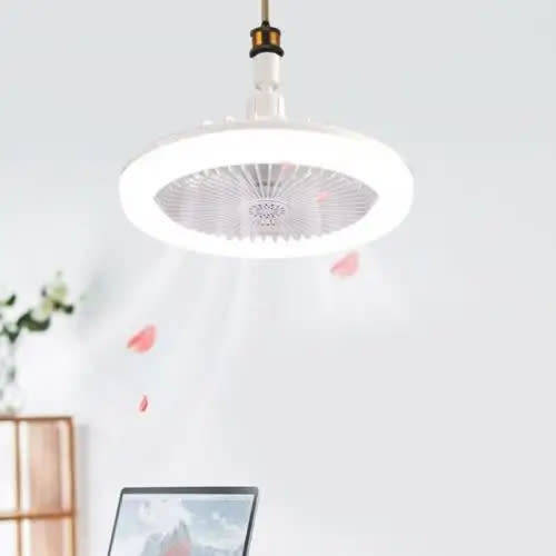Led Ceiling Light With Fan 6500K Upgraded Ceiling Fan With Light Remote Control 360° Rotation