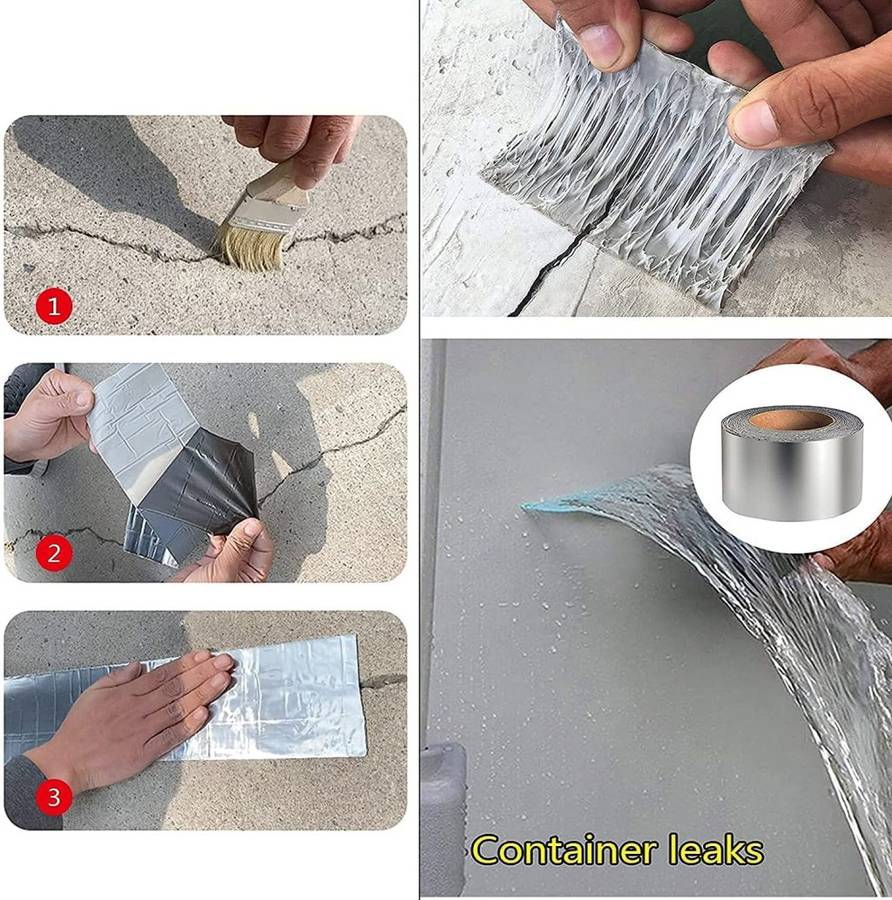 Practical Water Leak Repair Waterproof Tape Pipe Leaking Roof Water Tape Leak Solution Aluminum Foil