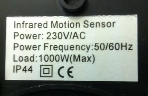 Motion Sensor Outdoor Lighting Infrared Sensor 220V