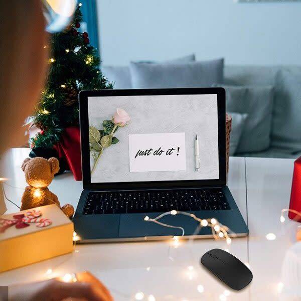 Portable Rechargeable 1200Dpi Optical Wireless Mouse (Random Color)