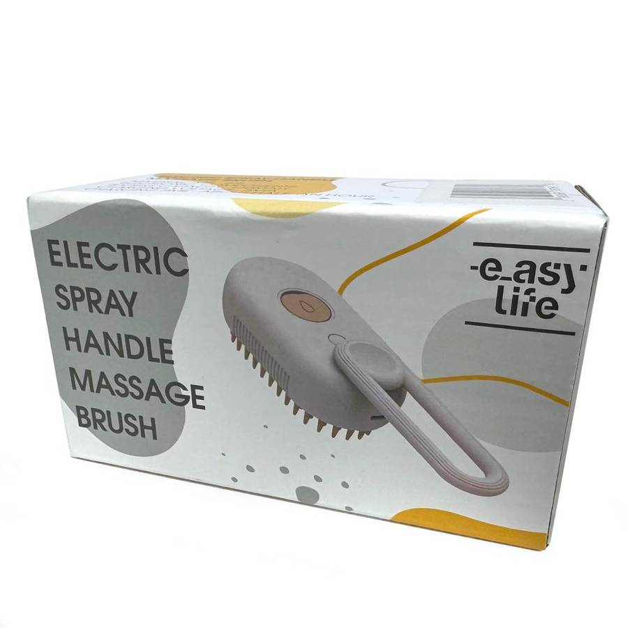 Customized 3 In 1 Electric Pet Shower Silicone Massage Steam Brush Self Cleaning Comb Steam Dog Pet