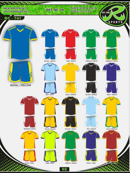 NEW SOCCER KIT FULL TEAM KIT (FREE SHIPPING)