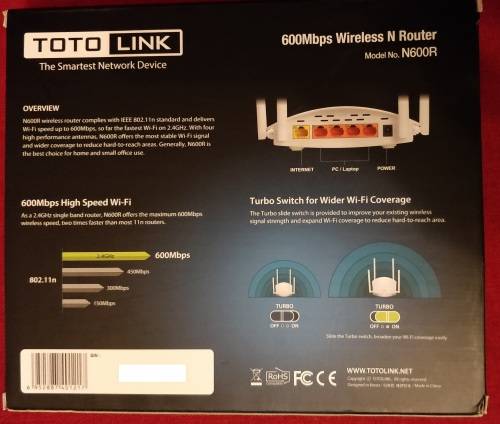 Totolink N600R 11N 600Mbps Wireless Router