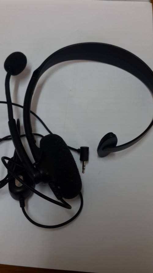 Black Microsoft Xbox 360 Wired Headset