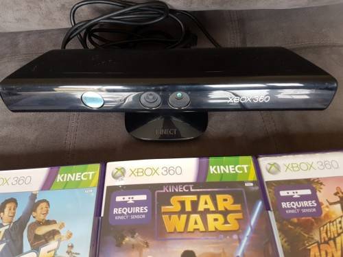 Xbox 360 Kinect Sensor + 3 Games
