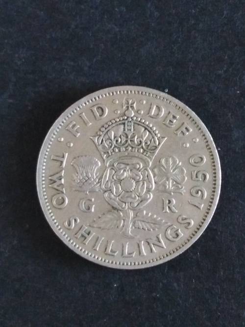 1950 Great Britain Two Shillings