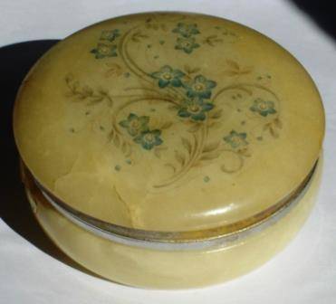 Italian Alabaster Trinket Box.