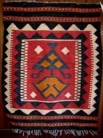 Hand woven Wall hanging Rug.  Believed to be Afghan.