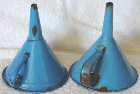 Vintage Enamelware Funnels