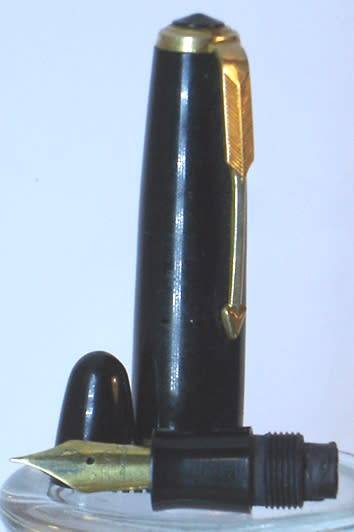 Parker Duofold M. Fountain Pen.  Color Black.