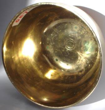 Vintage Brass Chinese Rice Bowl with Lid.