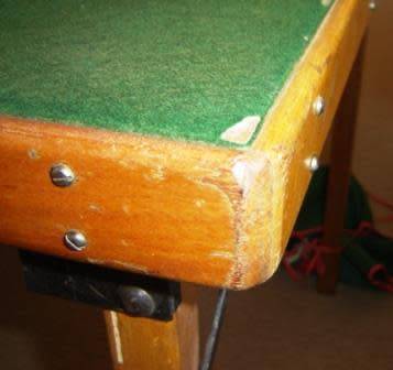 Bridge Table.   Made of Saligna  timber, needs TLC.