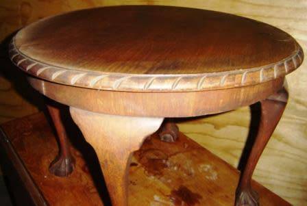 Round Occasional Table with Ball & Claw Feet