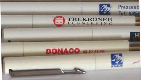 Parker Rollerball Pens (5 of)   with advertising on them.