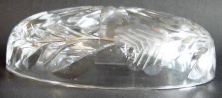 Vintage Cut Glass Powder Bowl and Lid.