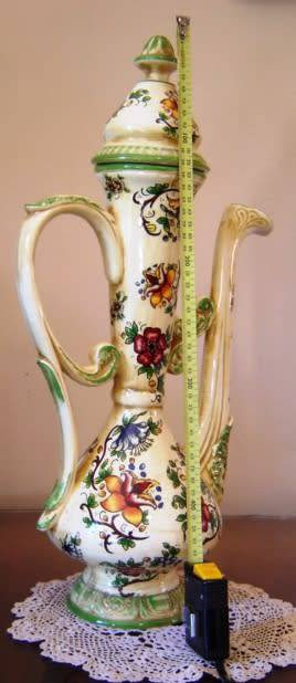 Exotic Capidomonte Porcelain Coffee Pot.   ( Large).