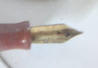 Parker Duofold Fountain Pen.  Anchor in Circle Trade Mark Color Brown.