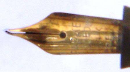 Parker Duofold Fountain Pen.  Black with Osmiroid 35 Nib. Color Black.