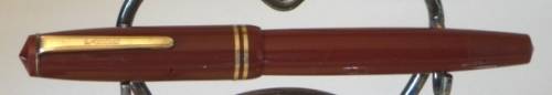 Parker Popular Fountain Pen.  Red/Brown color.  (Olsen Period)