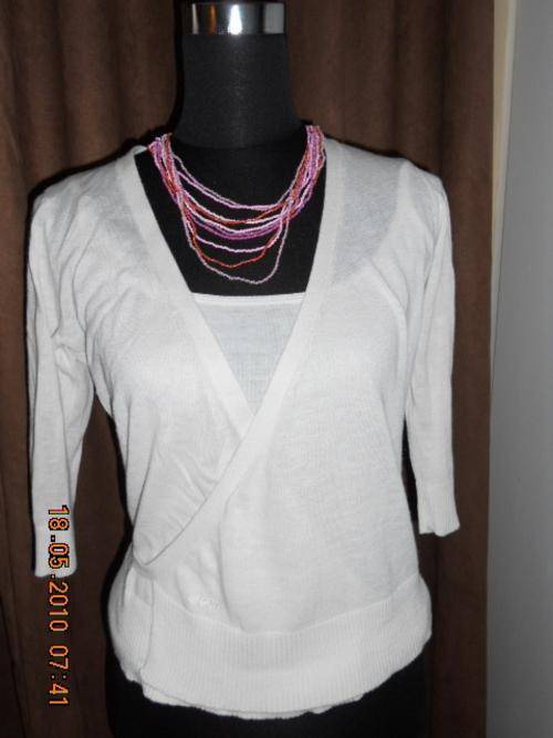 CREAM WRAP TOP - URBAN - BID FROM R1!