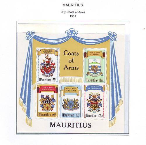 MAURITIUS CITY COAT OF ARMS 1981