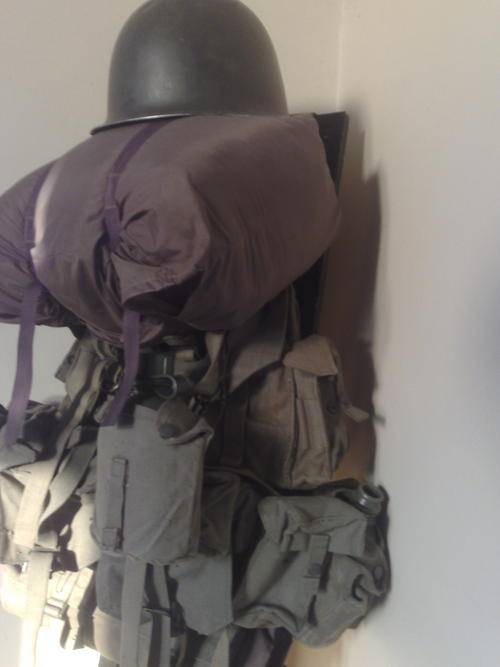 Sadf webbing (complete border war),staaldak,dixies,waterbottles,sleeping bag ect