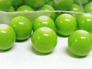 BFA - PALE GREEN CERAMIC BEADS 10mm (pack of 10)