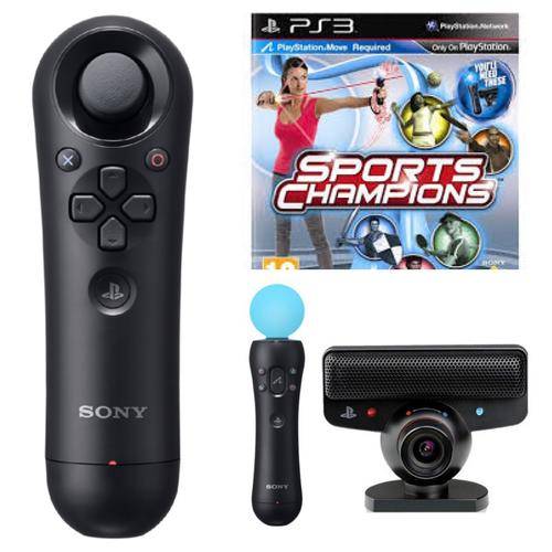 PLAYSTATION 3 MOVE BUNDLE - MOTION & NAVIGATION CONTROLLER + CAMERA + SPORTS CHAMPIONS
