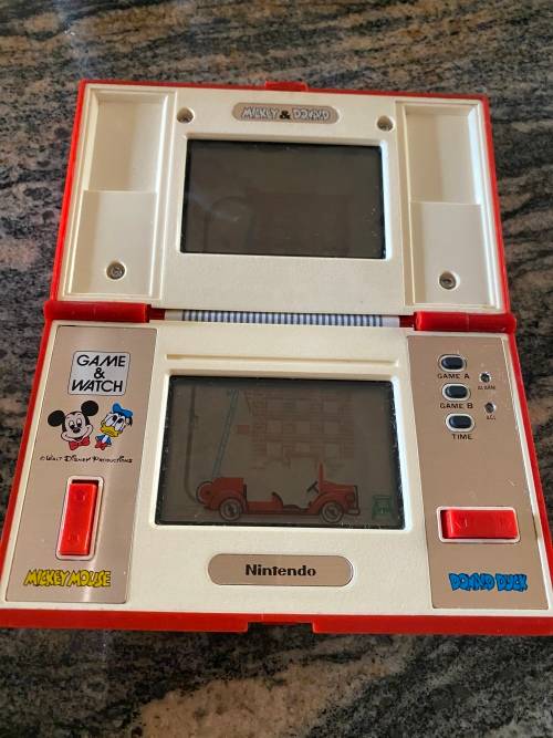 NINTENDO GAME & WATCH - MICKEY & DONALD - IN ORIGINAL BOX WITH MANUALS