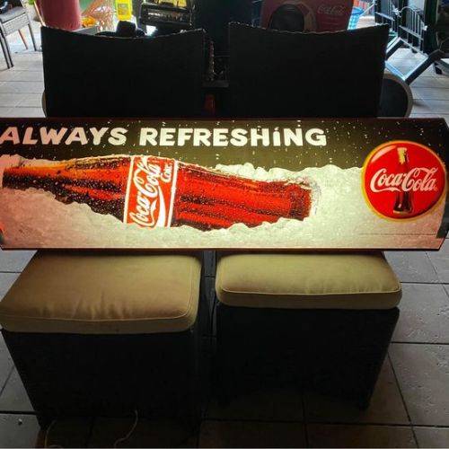 VINTAGE COCA-COLA LIGHT BOX - ORIGINAL