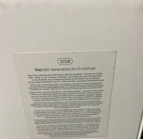 APPLE IPAD 6TH GENERATION - 32GB WIFI + CELLULAR - READ !!!