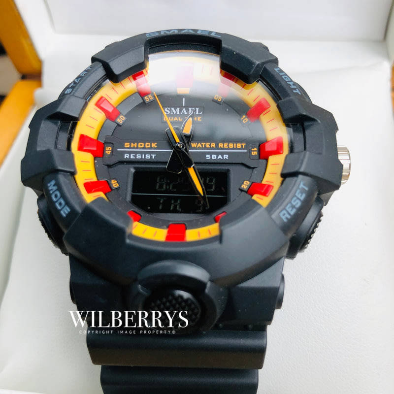 SMAEL Shock Proof Bullseye Watch 5ATM WATER RESISTANT **BRAND NEW**