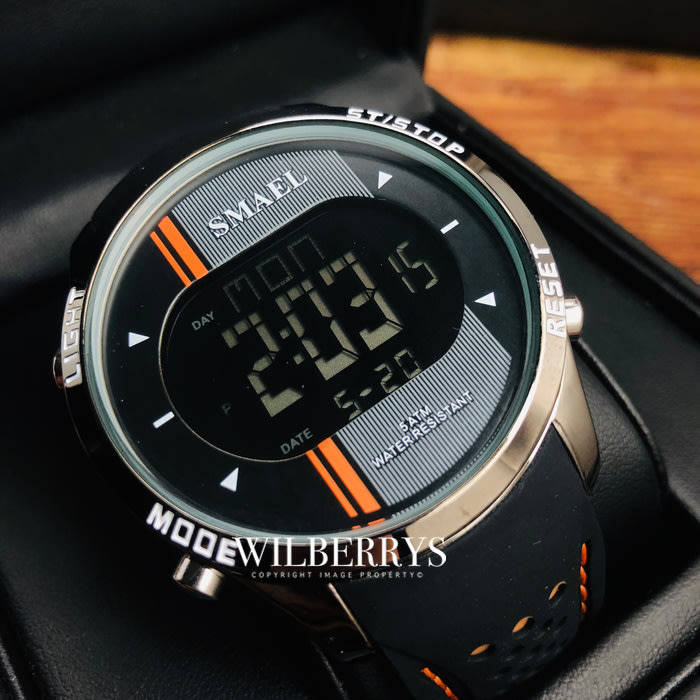 SMAEL Shock Proof Big Time Digital Sports Watch 3ATM WATER RESISTANT **BRAND NEW**