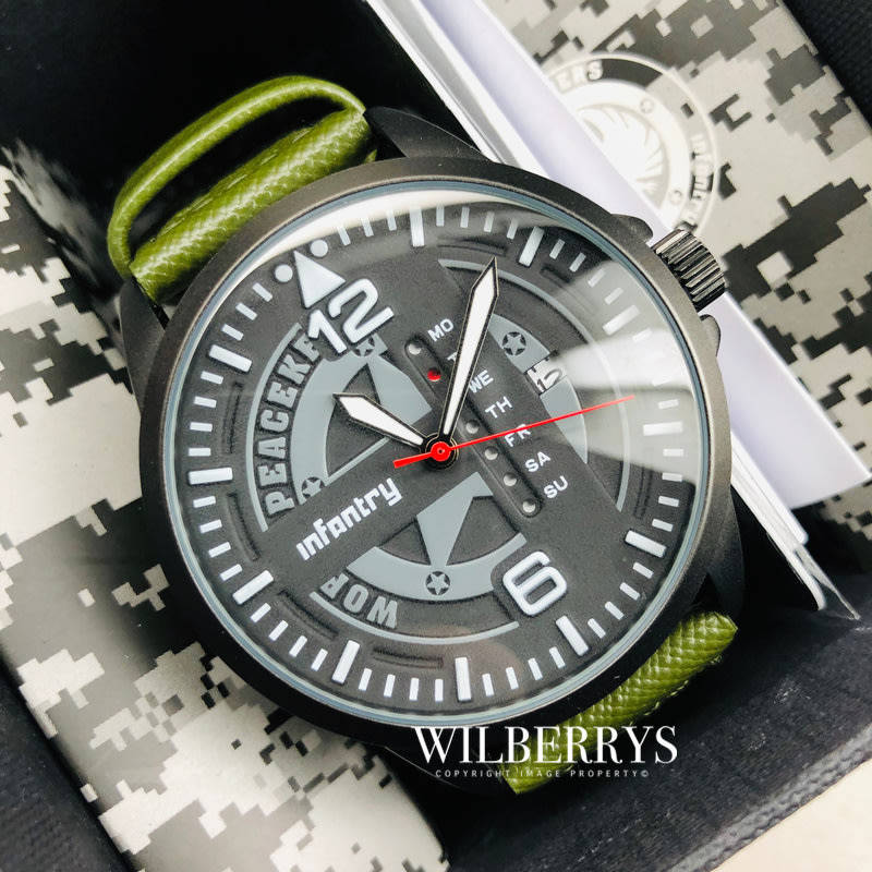 INFANTRY MILITARY CO. Delta Squadron World Peace Keeper Watch BRAND NEW IN BOX