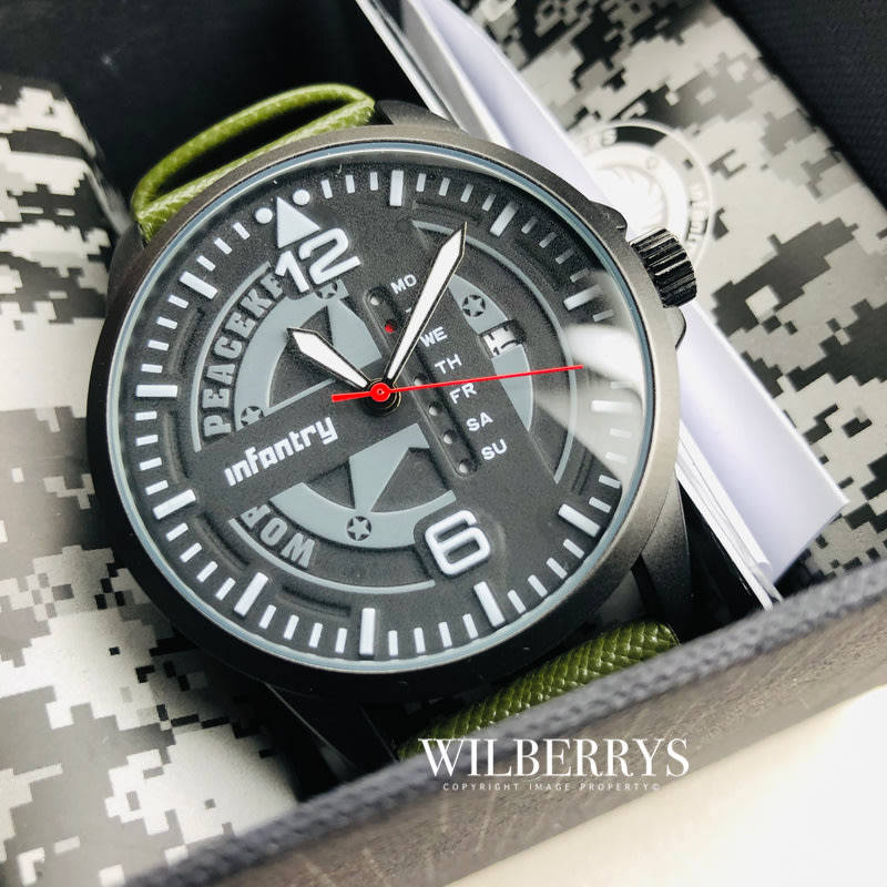 INFANTRY MILITARY CO. Delta Squadron World Peace Keeper Watch BRAND NEW IN BOX
