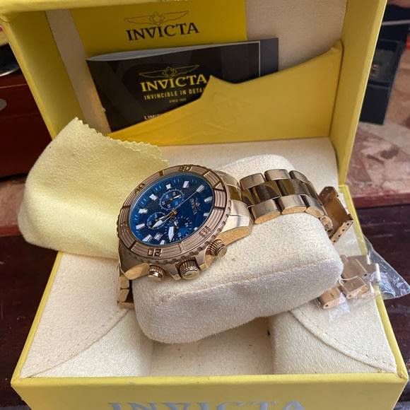 Retail: R7,999.00 INVICTA Men's OCEANIA GOLD EDITION CHRONOGRAPH Watch BRAND NEW IN BOX