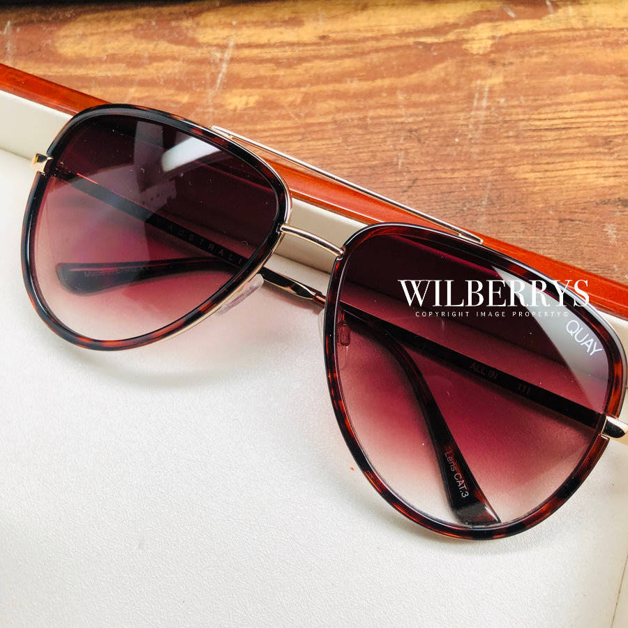 Must see!! QUAY Women's J'LO Jennifer Lopez ALL IN Aviator Sunglasses **AUTHENTIC BRAND NEW