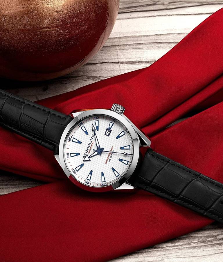 Retail: R8,699.00 STUHRLING ORIGINAL® Men's Forte Grande Date 42mm Watch BRAND NEW